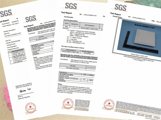 Сертификат SGS на меламиновый формовочный порошок huafu