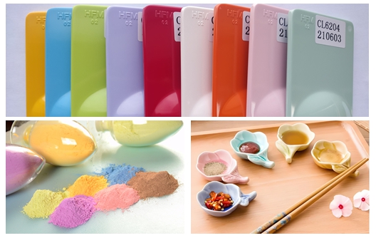 Huafu food grade raw material of melamine for dinnerware